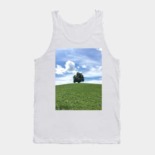 Solitary Tree atop a hill in Switzerland Tank Top